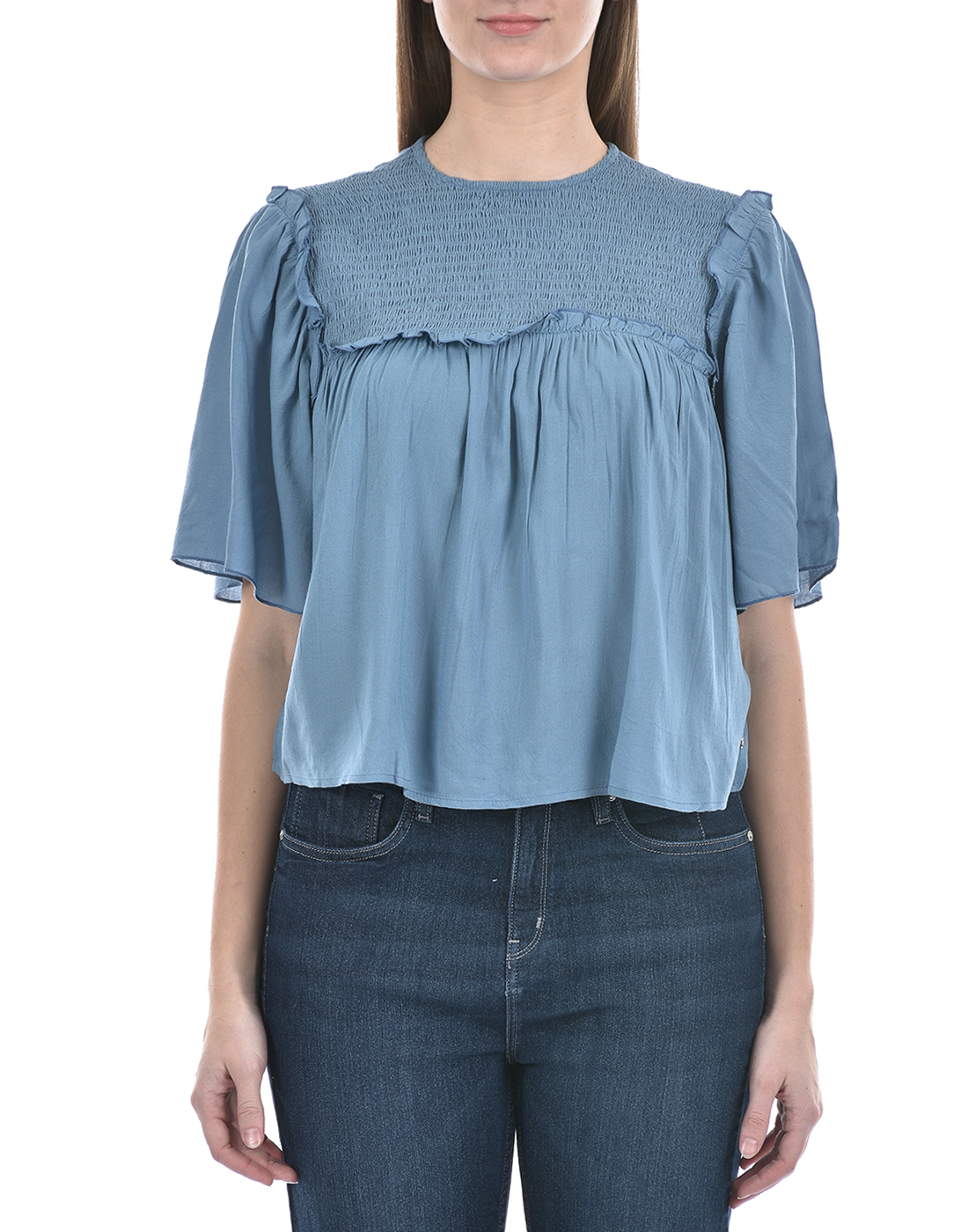 Numero Uno Women Solid Blue Top